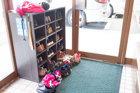 帰宅準備の様子