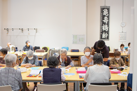 体調チェックの様子